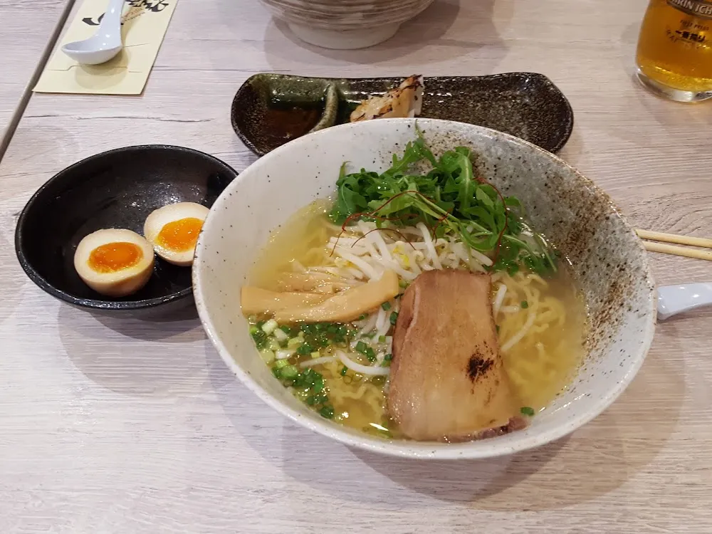 Ramen Shio Avec Supplément Oeuf Mariné